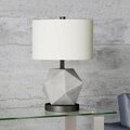 Henn & Hart Kore Concrete Table Lamp with Blackened Bronze Accents TL0003